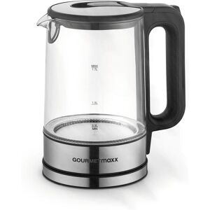 GOURMETmaxx Wasserkocher »45474 l, Silber/Transparent«, 1,7 l, 2200 W silberfarben, Transparent Größe