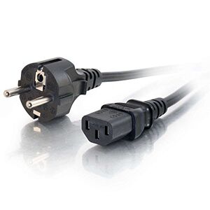 C2G 88544 3M Strom Kabel (IEC320C13 to CEE 7/7) 9 Foot Kettle Lead Strom Cord, Schwarz
