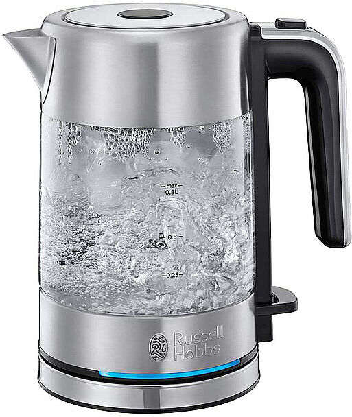 RUSSELL HOBBS Compact Home Mini-Glas-Wasserkocher 0,8l silber   24191-70