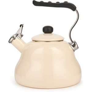 LA CAFETIÈRE La cafetiere lceketcre Wasserkocher de, emailliert, 2 Liter, cremefarben