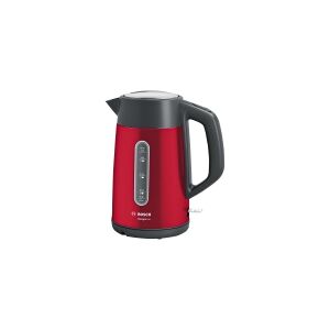 Bosch DesignLine TWK4P434 - Kedel - 1.7 liter - 2.4 kW - rød