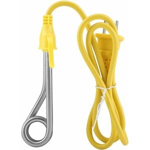 220V 600W El-varmelegeme, Rejse-El-Heater, Mini Portable Heater Immersion Heater Varmtvandsrejsesæt Ideel til opvarmning af kogende vand Choc