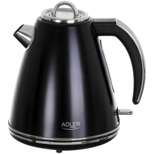 Ad 1343 Bouilloire noire métal 1,5 l strix - Capacité maxi : 1,5 l - Témoin de contrôle - Adler - Publicité