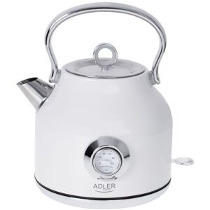 Adler - ad 1346B Bouilloire avec thermomètre 1,7 strix - Puissance 1850-2200W - Coloris Blanc - Publicité