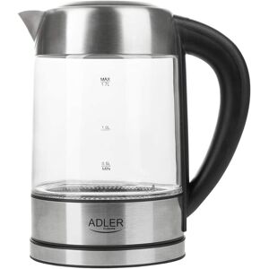 Adler Bouilloire Électrique De 1,7l 2200w Transparent Gris Noir - Publicité