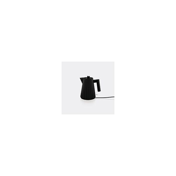 alessi plissé' electric kettle, black, eu plug