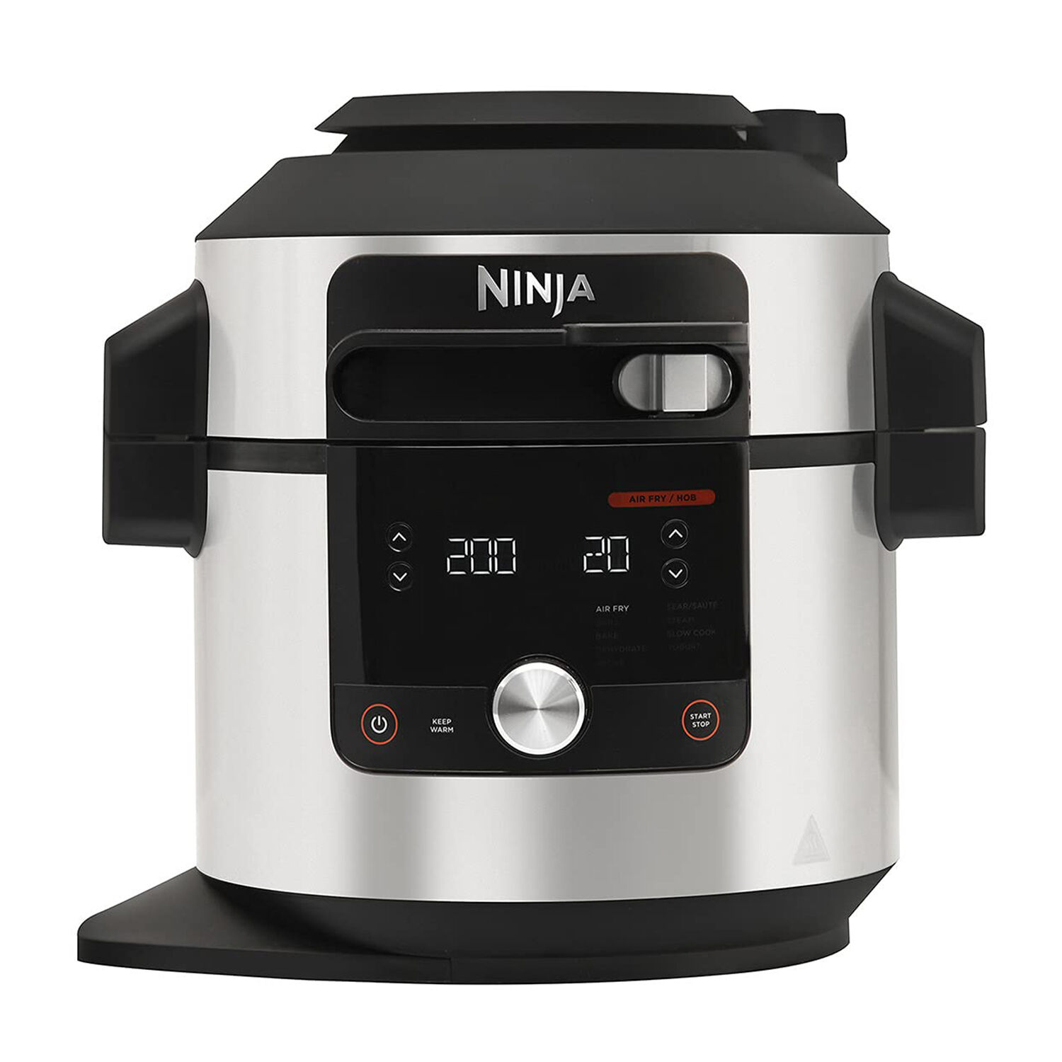 NINJA MULTICOOKER 12IN1 OL650EU MULTICOOKER, 1460 W, capacità ciotola 6 l, Nero/Acciaio