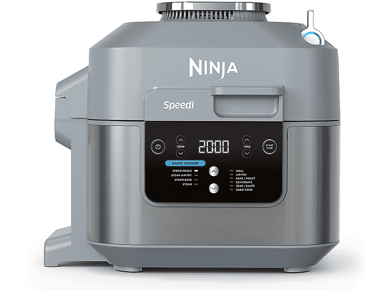 ninja speedi on400eu multicooker, 1760 w, capacità ciotola 5,7 l, grigio