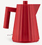 Alessi 'plissé' Electric Kettle, Red, Eu Plug