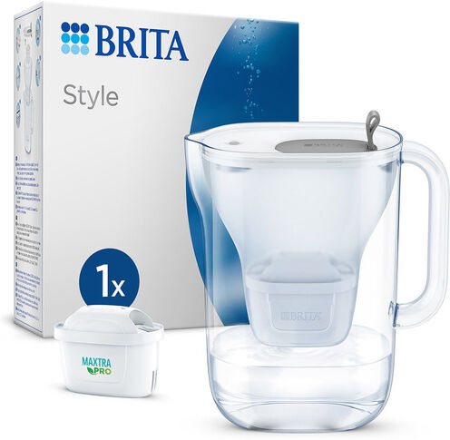 Brita Caraffa filtrante per acqua Style Grey (2.4L) incl. 1 x filtro M