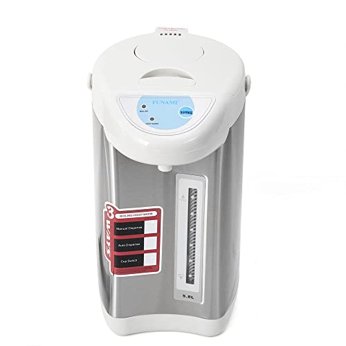 SENDERPICK 4 liter waterdispenser, roestvrij staal, warmwaterdispenser, waterkoker, thermoskan, theekoker, thermopot, warmwaterdispenser (grijs)