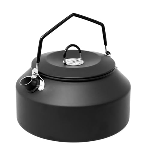 Ctwezoikmt 1.35L Draagbare Aluminium Waterkoker Theepot Koffiezetapparaat Outdoor Wandelen Reizen Camping Apparatuur Duurzaam, A