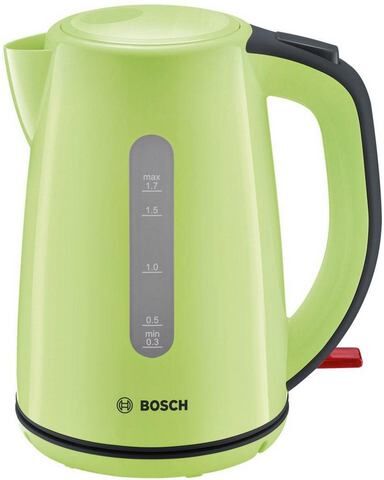 Bosch waterkoker TWK7506, 1,7 liter, matcha groen/black grey  - 36.39 - groen