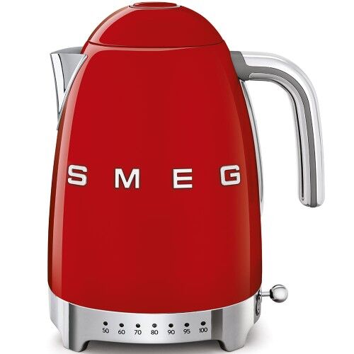 SMEG Czajnik SMEG czerwony z regulacją temperatury
