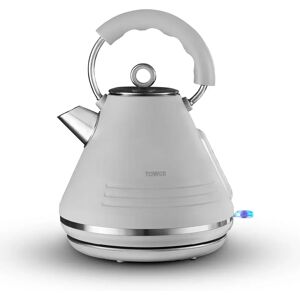 Tower Ash Rapid Boil Pyramid Kettle with Easy Open Lid, Removable Filter, 1.7L, 3KW 29.2 H x 21.1 W x 23.6 D cm