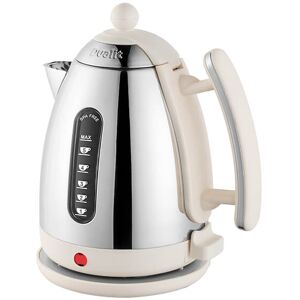 Dualit Polished Chrome Jug Kettle With Canvas White Trim