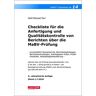 Wolf-Michael Farr - Checkliste 14 für die Anfertigung und Qualitätskontrolle von Berichten über die MaBV-Prüfung: - einschließlich Musterbericht, Berichtsbegleitbogen, ... Prüfercheckliste - Stand 1.09.2018 - Preis vom 17.05.2024 04:53:12 h