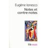 Ionesco Notes Et Contre-Notes (Folio Essais)