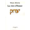 Théo Klein Le Rire D'Isaac