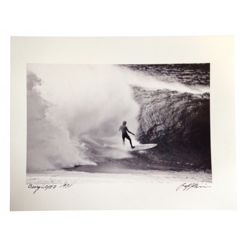 JEFF DIVINE PHOTOGRAPHY Photographie Surf Vintage JEFF DIVINE 'Gerry Lopez At Pipeline 1971' no 1