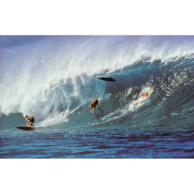 JEFF DIVINE PHOTOGRAPHY Photographie Surf Vintage JEFF DIVINE 'Pipeline Wipe Out'