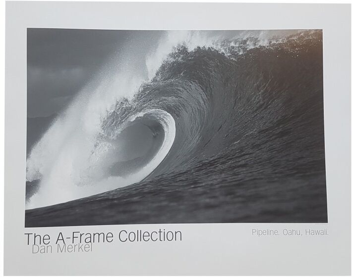 THE A-FRAME COLLECTION Poster Photo Surf A-FRAME COLLECTION Dan Merkel "Pipeline. Oahu, Hawaii"