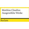 Reclam, Philipp Ausgewählte Werke