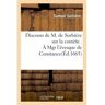 Hachette Bnf Discours de M. de Sorbière sur la comète . À Mgr l'évesque de Constance - Samuel Sorbière - broché