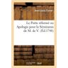 Hachette Bnf Le Poète réformé ou Apologie pour la Sémiramis de M. de V. - Jean-Louis Favier - broché