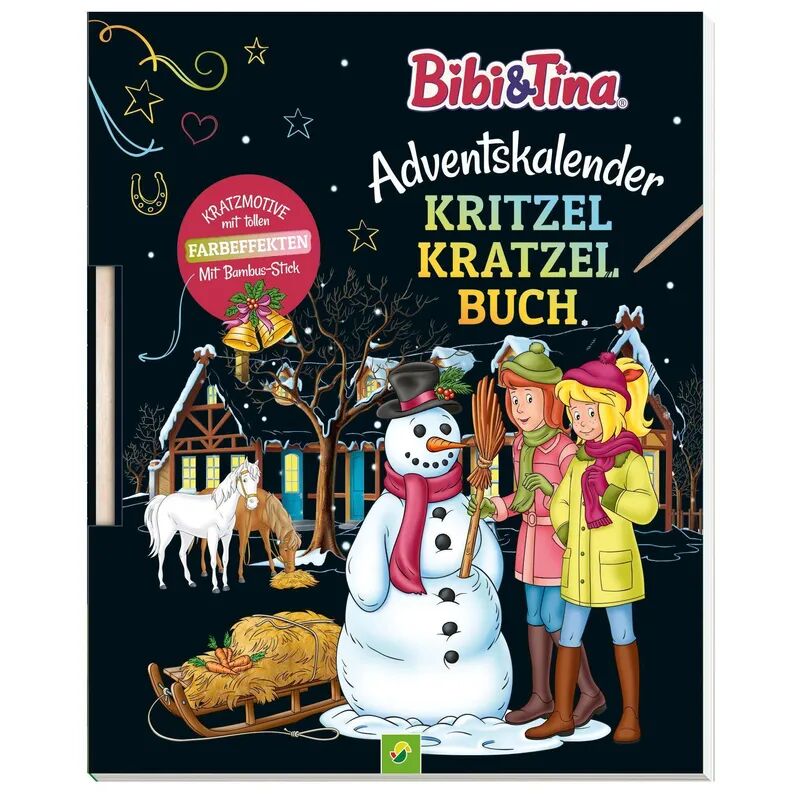Schwager & Steinlein Bibi & Tina Adventskalender Kritzel-Kratzel Buch