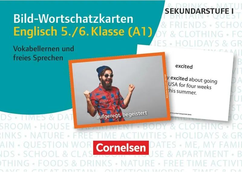 Cornelsen Verlag Scriptor Bild-Wortschatzkarten Fremdsprachen Sekundarstufe I