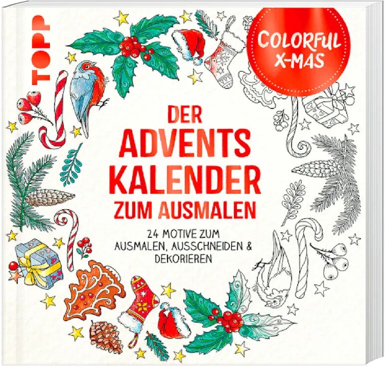 Frech Colorful Christmas - Der Adventskalender zum Ausmalen