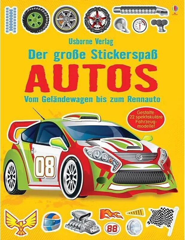 Usborne Verlag Der große Stickerspaß: Autos