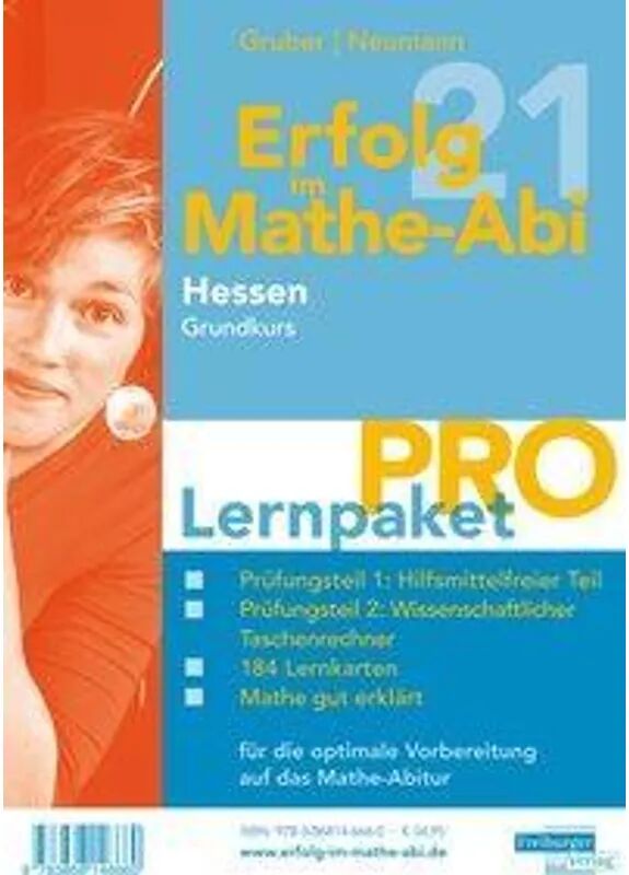 Freiburger Verlag GmbH Erfolg im Mathe-Abi 2021 Hessen Lernpaket 'Pro' Grundkurs, 4 Teile