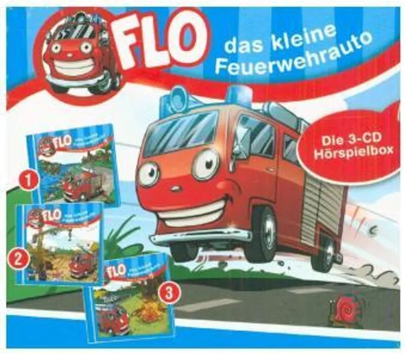 Gerth Medien Flo, das kleine Feuerwehrauto - Die 3-CD Hörspielbox, 3 Audio-CDs