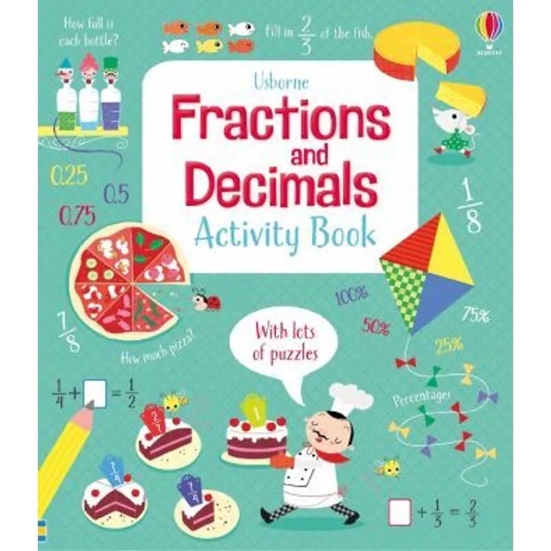 Usborne Publishing Fractions and Decimals Activity Book