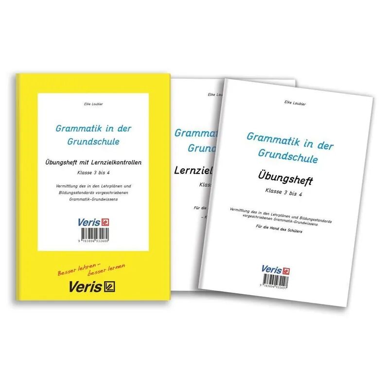 Veris Verlag Grammatik in der Grundschule - Übungsheft mit Lernzielkontrollen...