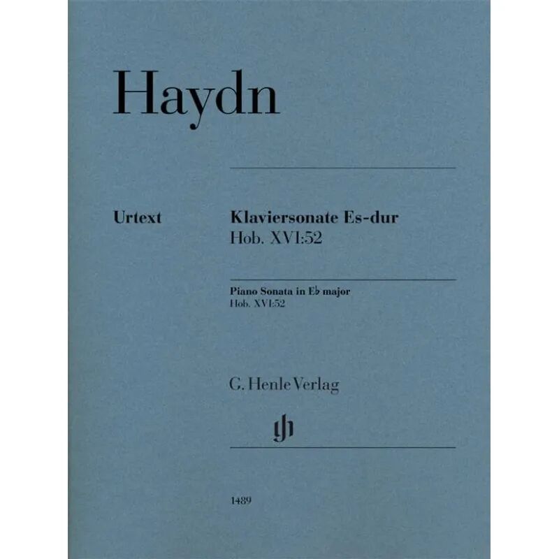 Henle Haydn, Joseph - Klaviersonate Es-dur Hob. XVI:52