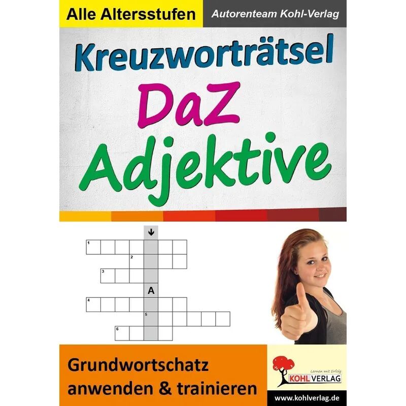 KOHL VERLAG Der Verlag mit dem Baum Kreuzworträtsel DaZ - Adjektive