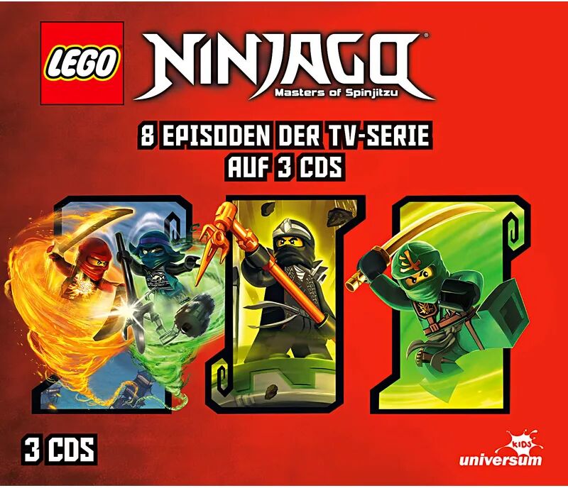 LEONINE Distribution LEGO Ninjago Hörspielbox, 3 Audio-CD