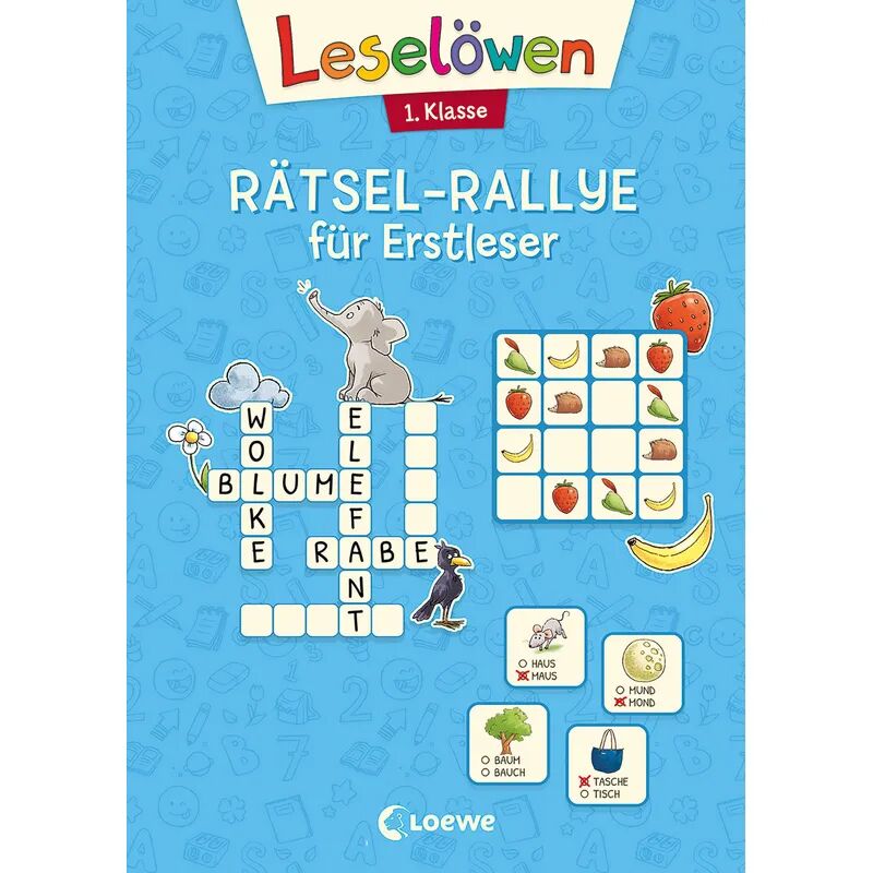 Loewe Leselöwen Rätsel-Rallye für Erstleser - 1. Klasse (Hellblau)