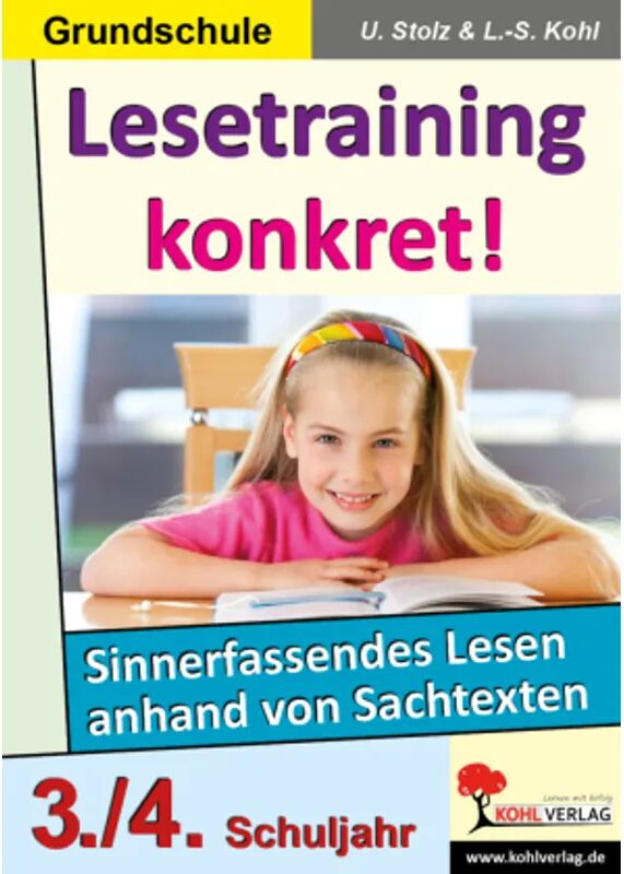 KOHL VERLAG Der Verlag mit dem Baum Lesetraining konkret!: 3./4. Schuljahr