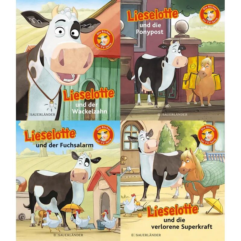 FISCHER Sauerländer Lieselotte TV-Minis 4er-Set. Die Bücher zur Serie (Bundle Nr. 2)