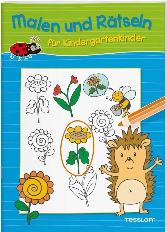 Tessloff Malen und Rätseln für Kindergartenkinder (Blau)