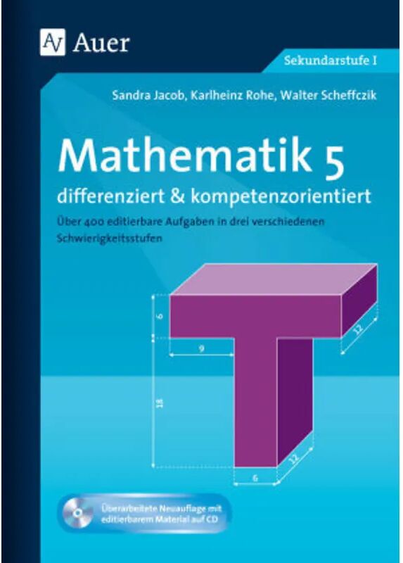 Auer Verlag in der AAP Lehrerwelt GmbH Mathematik 5 differenziert u. kompetenzorientiert, m. 1 CD-ROM