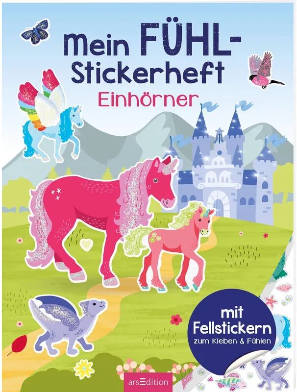 ars edition Mein Fühl-Stickerheft - Einhörner