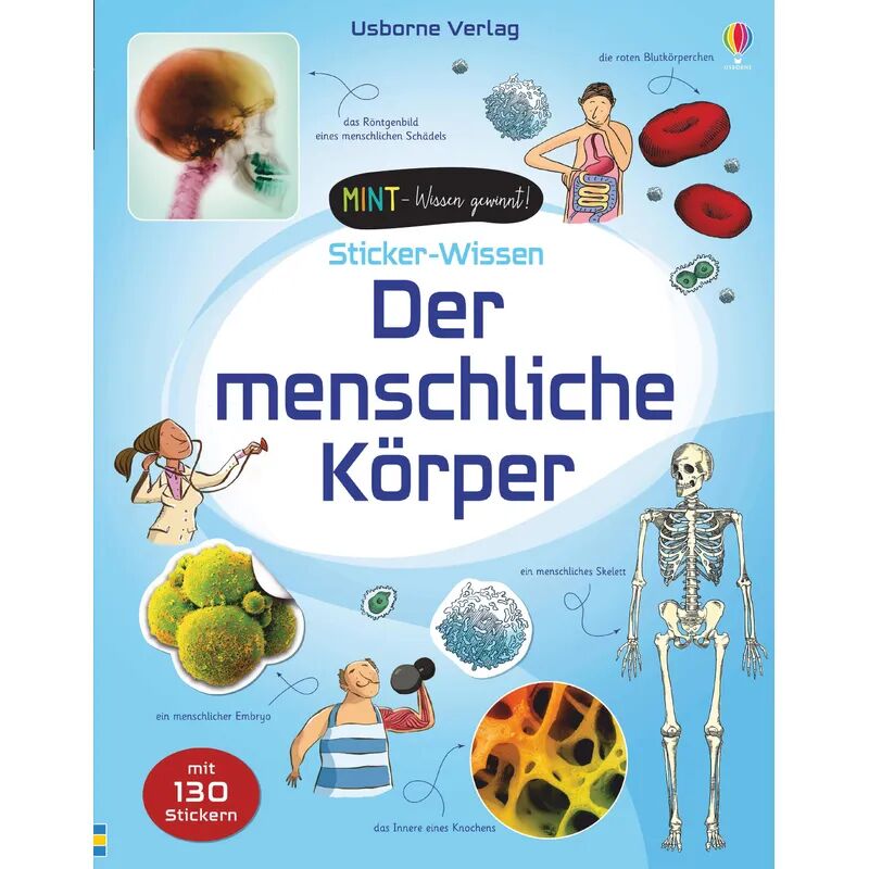 Usborne Verlag MINT - Wissen gewinnt! Sticker-Wissen: Der menschliche Körper
