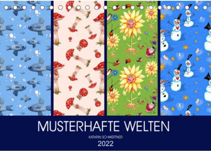 Calvendo Musterhafte Welten (Tischkalender 2022 DIN A5 quer)