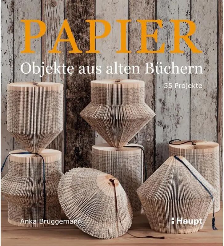 Haupt Papier-Objekte aus alten Büchern