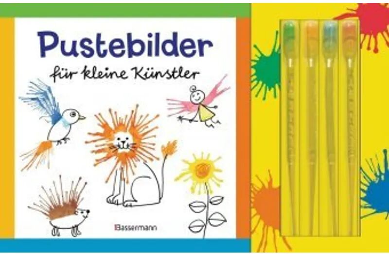 Bassermann Pustebilder für kleine Künstler, m. 4 Pipetten